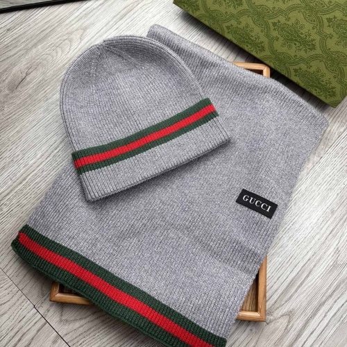 Gucci Hat and Scarf  Set #1255455 $52.00 USD, Wholesale Replica Gucci Hat and Scarf and Glove Set