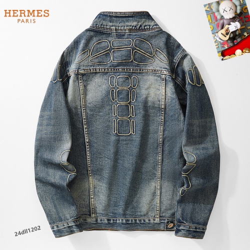 Replica Hermes Jackets Long Sleeved For Men #1255463 $68.00 USD for Wholesale