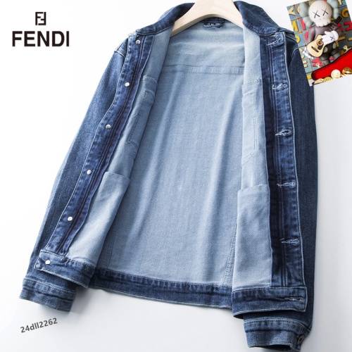 Replica Fendi Jackets Long Sleeved For Men #1255465 $68.00 USD for Wholesale