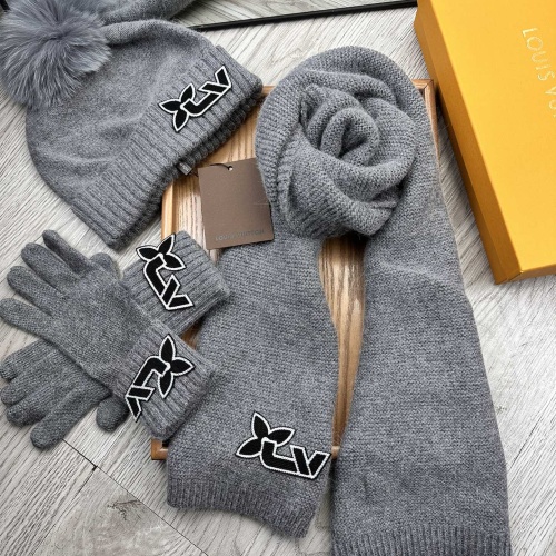 Replica Louis Vuitton LV Hat and Scarf and Glove Set #1255522 $76.00 USD for Wholesale