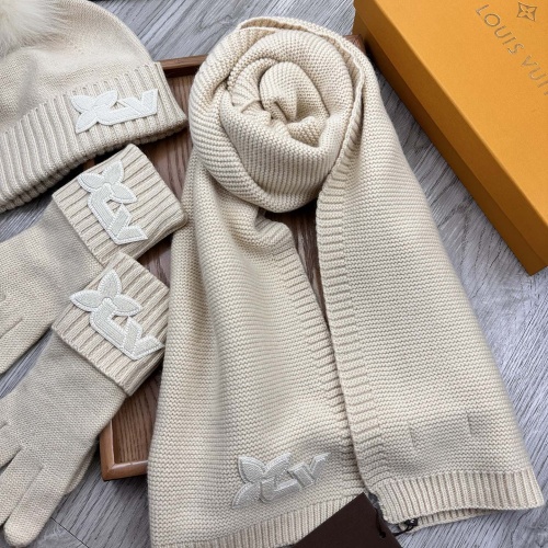 Replica Louis Vuitton LV Hat and Scarf and Glove Set #1255525 $76.00 USD for Wholesale