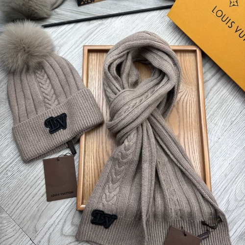 Replica Louis Vuitton LV Hat and Scarf Set #1255541 $60.00 USD for Wholesale