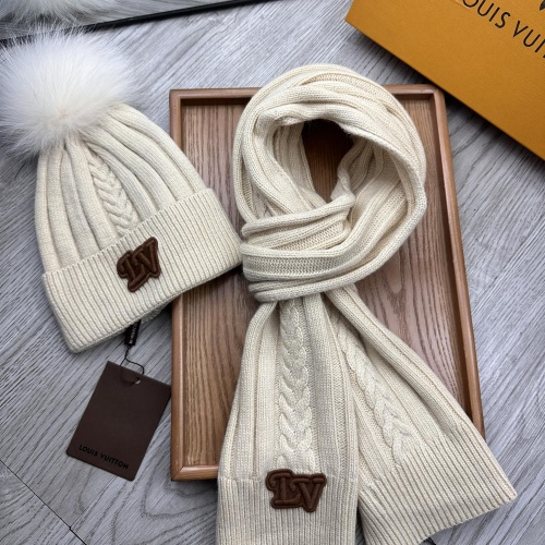 Replica Louis Vuitton LV Hat and Scarf Set #1255543 $60.00 USD for Wholesale