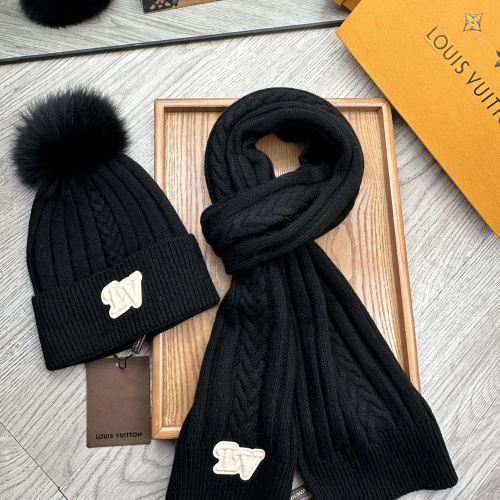 Replica Louis Vuitton LV Hat and Scarf Set #1255552 $60.00 USD for Wholesale