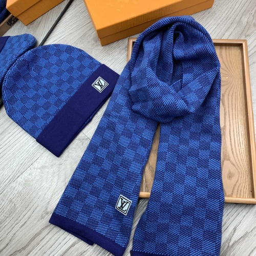 Louis Vuitton LV Hat and Scarf Set #1255554 $52.00 USD, Wholesale Replica Louis Vuitton LV Hat and Scarf and Glove Set