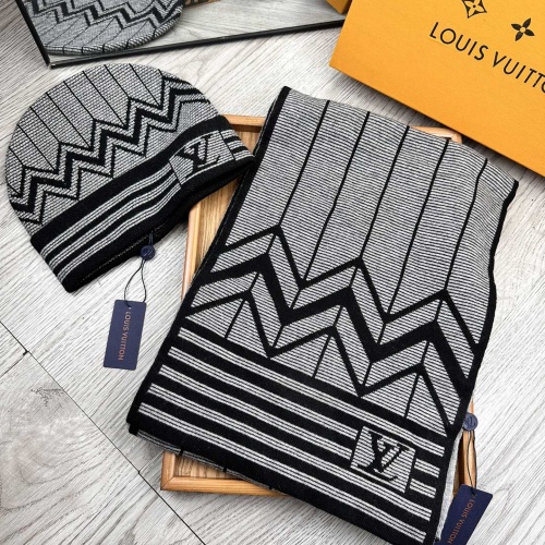 Louis Vuitton LV Hat and Scarf Set #1255566 $52.00 USD, Wholesale Replica Louis Vuitton LV Hat and Scarf and Glove Set