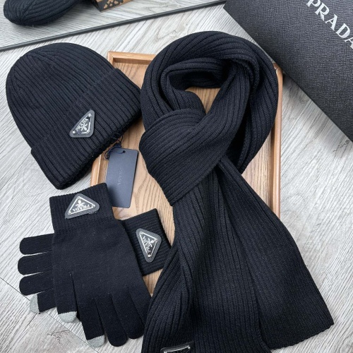 Prada Hat and Scarf and Glove Set #1255632 $52.00 USD, Wholesale Replica Prada Hat and Scarf and Glove Set