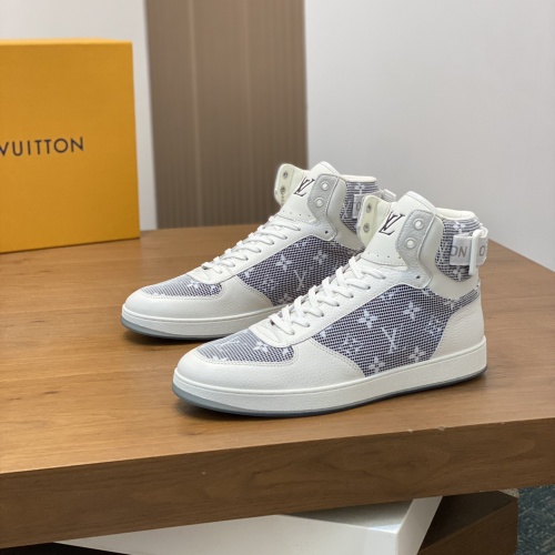 Louis Vuitton High Tops Shoes For Men #1255705 $80.00 USD, Wholesale Replica Louis Vuitton High Tops Shoes