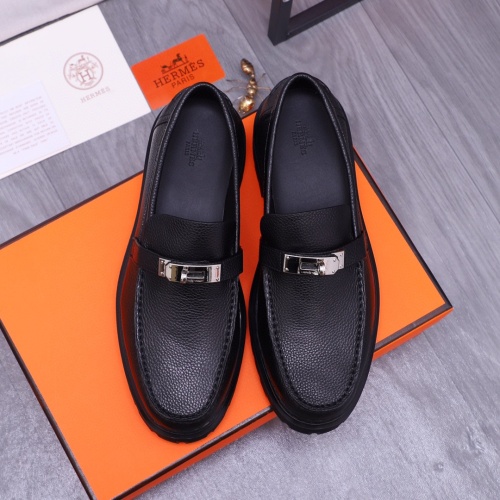 Replica Hermes Leather Shoes For Men #1255711 $115.00 USD for Wholesale