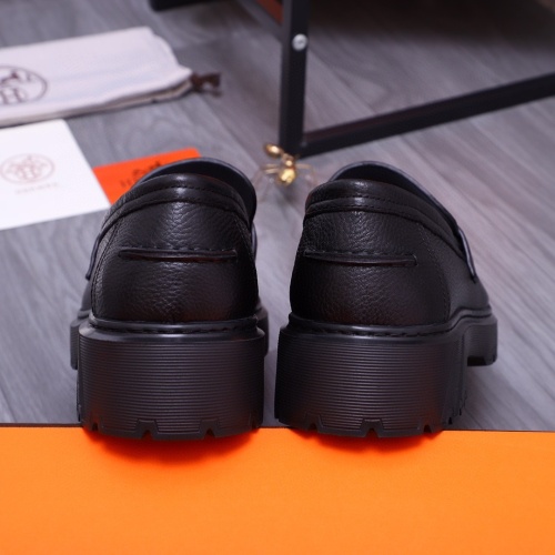 Replica Hermes Leather Shoes For Men #1255711 $115.00 USD for Wholesale