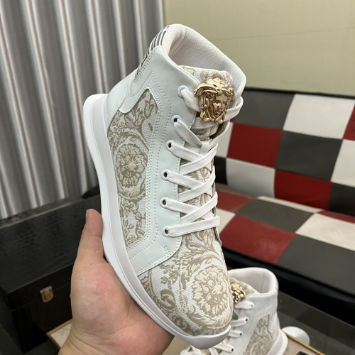 Replica Versace High Tops Shoes For Men #1255831 $76.00 USD for Wholesale