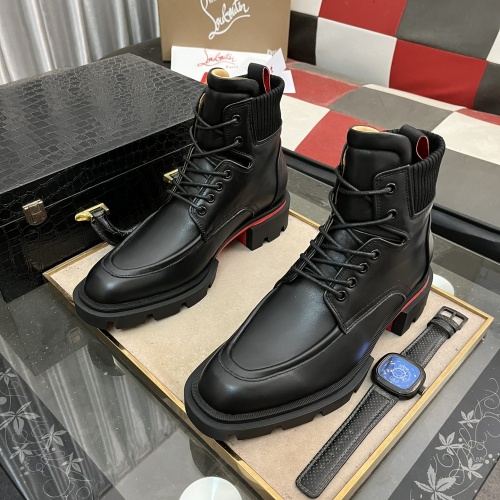 Replica Christian Louboutin Boots For Men #1255900 $150.00 USD for Wholesale