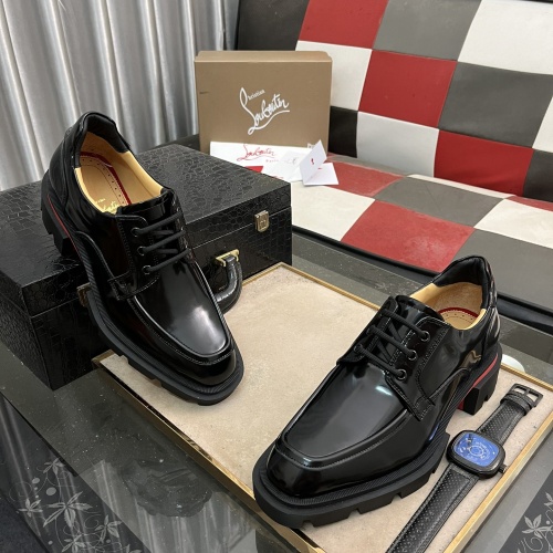 Replica Christian Louboutin Leather Shoes For Men #1255910 $135.00 USD for Wholesale