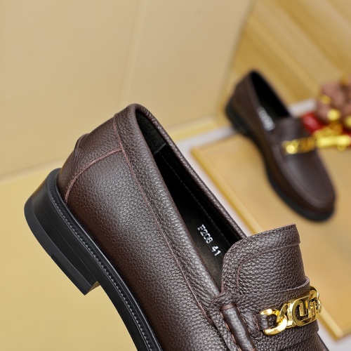 Replica Fendi Leather Shoes For Men #1255922 $85.00 USD for Wholesale