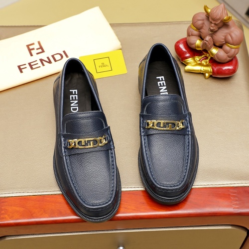 Fendi Leather Shoes For Men #1255923 $85.00 USD, Wholesale Replica Fendi Leather Shoes