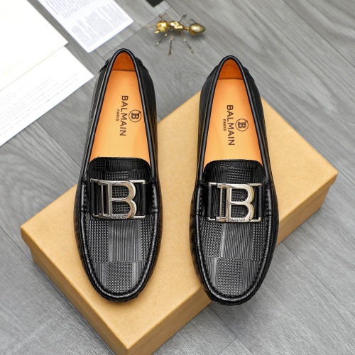 Balmain Leather Shoes For Men #1255927 $68.00 USD, Wholesale Replica Balmain Leather Shoes