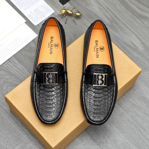 Balmain Leather Shoes For Men #1255928 $68.00 USD, Wholesale Replica Balmain Leather Shoes