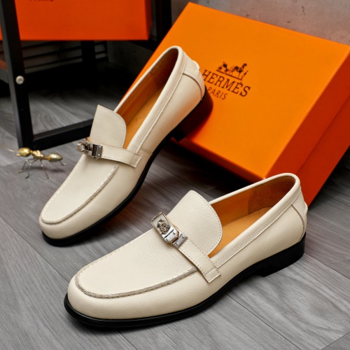 Hermes Leather Shoes For Men #1255929 $98.00 USD, Wholesale Replica Hermes Leather Shoes