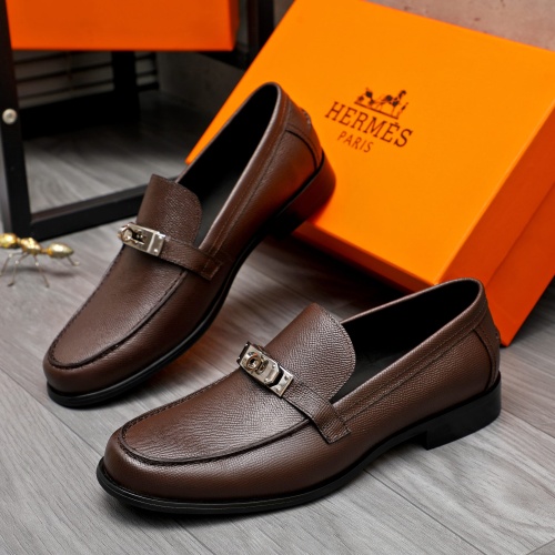 Hermes Leather Shoes For Men #1255931 $98.00 USD, Wholesale Replica Hermes Leather Shoes