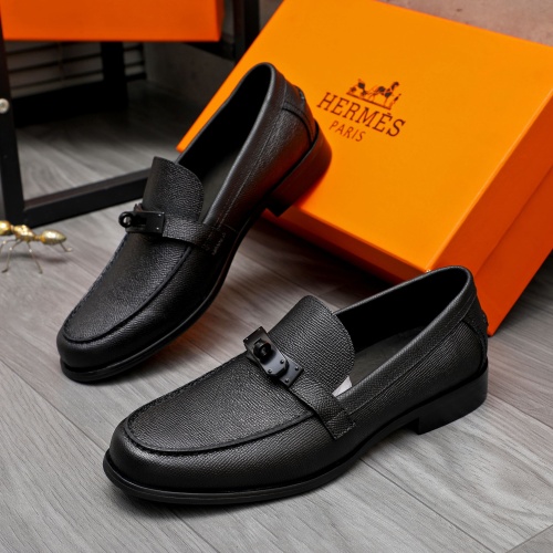 Hermes Leather Shoes For Men #1255932 $98.00 USD, Wholesale Replica Hermes Leather Shoes