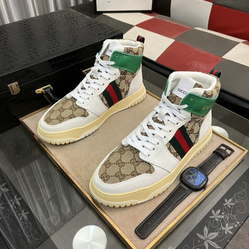 Gucci High Tops Shoes For Men #1255945 $82.00 USD, Wholesale Replica Gucci High Tops Shoes