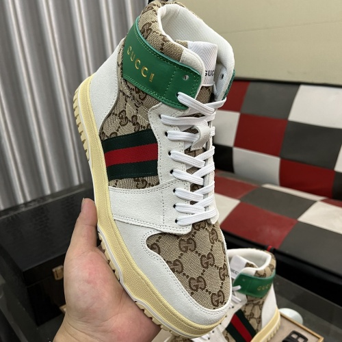 Replica Gucci High Tops Shoes For Men #1255945 $82.00 USD for Wholesale