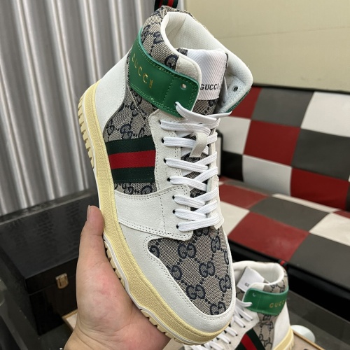 Replica Gucci High Tops Shoes For Men #1255947 $82.00 USD for Wholesale