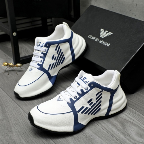 Armani Casual Shoes For Men #1256234 $98.00 USD, Wholesale Replica Armani Casual Shoes