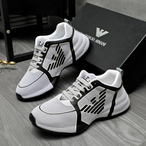 Armani Casual Shoes For Men #1256235 $98.00 USD, Wholesale Replica Armani Casual Shoes