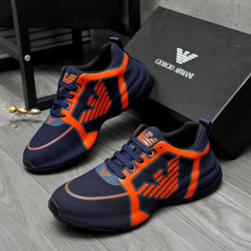 Armani Casual Shoes For Men #1256236 $98.00 USD, Wholesale Replica Armani Casual Shoes