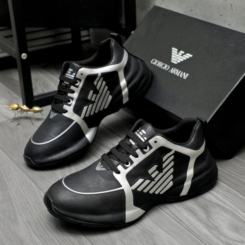 Armani Casual Shoes For Men #1256238 $98.00 USD, Wholesale Replica Armani Casual Shoes