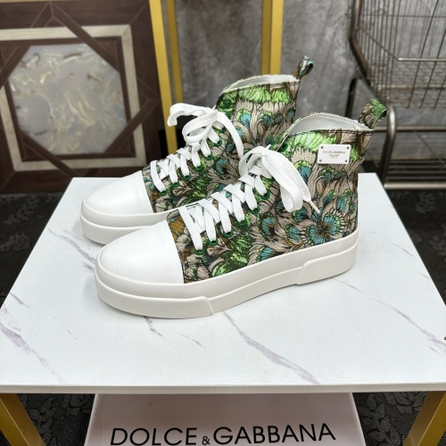 Dolce &amp; Gabbana D&amp;G High Top Shoes For Men #1256311 $82.00 USD, Wholesale Replica Dolce &amp; Gabbana D&amp;G High Top Shoes