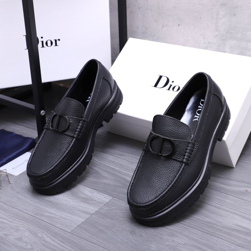 Christian Dior Leather Shoes For Men #1256312 $88.00 USD, Wholesale Replica Christian Dior Leather Shoes