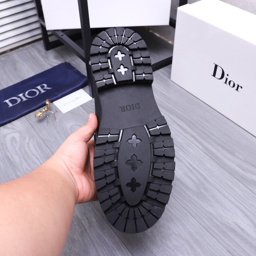 Replica Christian Dior Leather Shoes For Men #1256312 $88.00 USD for Wholesale