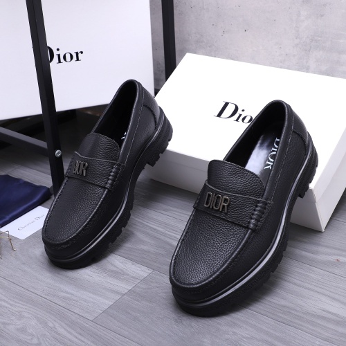 Christian Dior Leather Shoes For Men #1256313 $88.00 USD, Wholesale Replica Christian Dior Leather Shoes