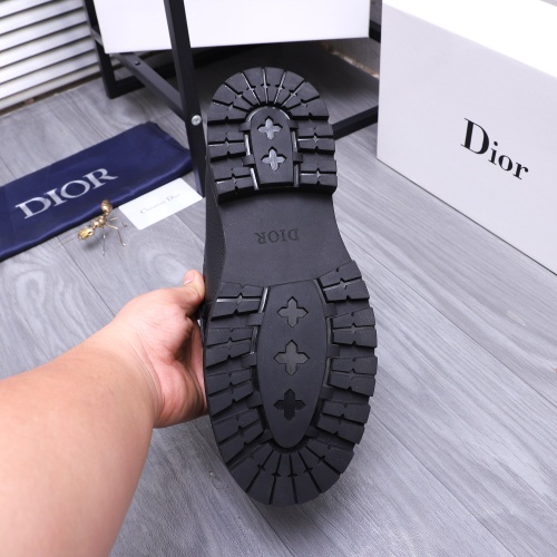 Replica Christian Dior Leather Shoes For Men #1256313 $88.00 USD for Wholesale