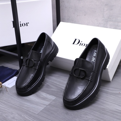 Christian Dior Leather Shoes For Men #1256314 $88.00 USD, Wholesale Replica Christian Dior Leather Shoes