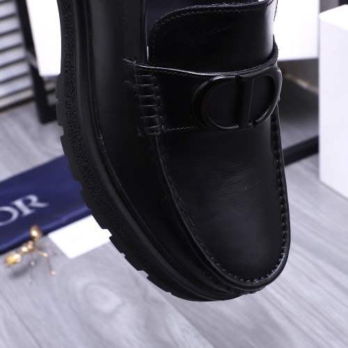 Replica Christian Dior Leather Shoes For Men #1256314 $88.00 USD for Wholesale