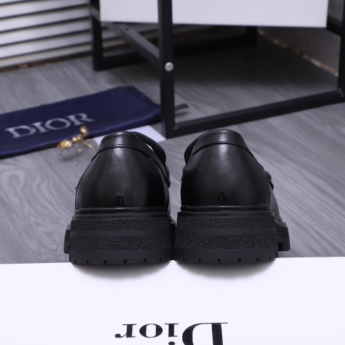 Replica Christian Dior Leather Shoes For Men #1256314 $88.00 USD for Wholesale