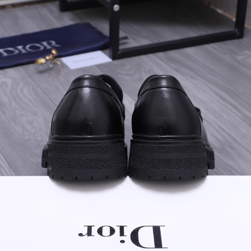 Replica Christian Dior Leather Shoes For Men #1256315 $88.00 USD for Wholesale