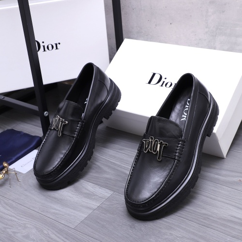 Christian Dior Leather Shoes For Men #1256316 $88.00 USD, Wholesale Replica Christian Dior Leather Shoes