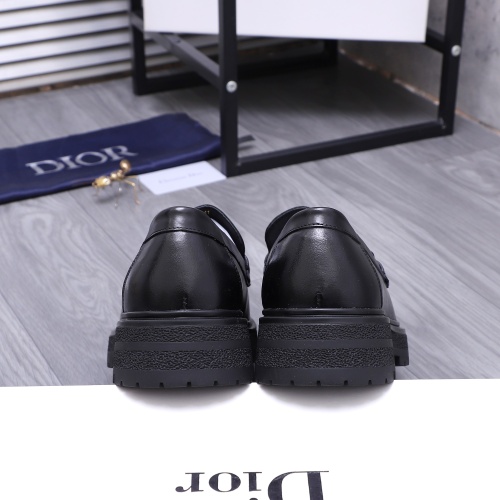 Replica Christian Dior Leather Shoes For Men #1256316 $88.00 USD for Wholesale