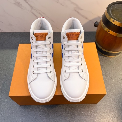 Replica Bally High-Tops Shoes For Men #1256332 $80.00 USD for Wholesale