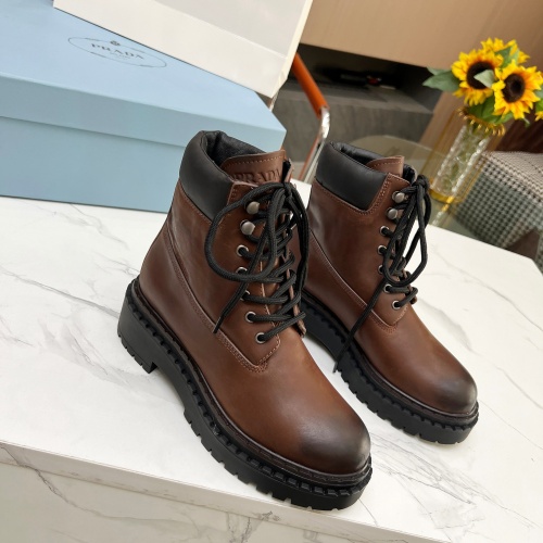 Prada Boots For Women #1256350 $112.00 USD, Wholesale Replica Prada Boots