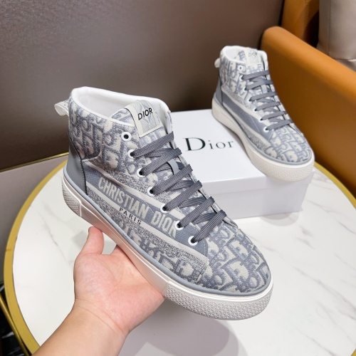 Replica Christian Dior High Top Shoes For Men #1256361 $80.00 USD for Wholesale