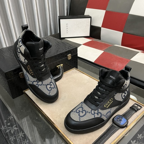 Replica Gucci High Tops Shoes For Men #1256405 $80.00 USD for Wholesale