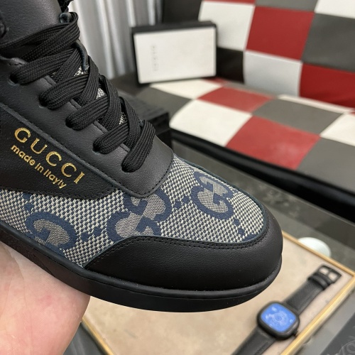 Replica Gucci High Tops Shoes For Men #1256405 $80.00 USD for Wholesale