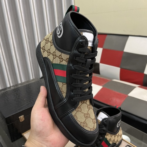 Replica Gucci High Tops Shoes For Men #1256408 $80.00 USD for Wholesale