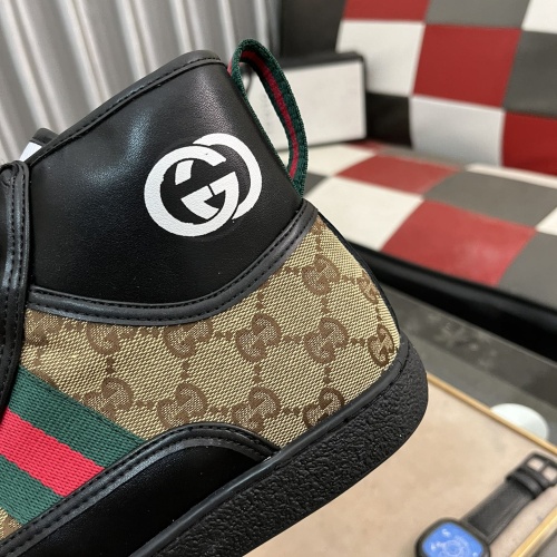 Replica Gucci High Tops Shoes For Men #1256408 $80.00 USD for Wholesale