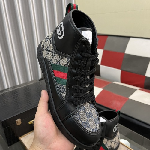 Replica Gucci High Tops Shoes For Men #1256409 $80.00 USD for Wholesale